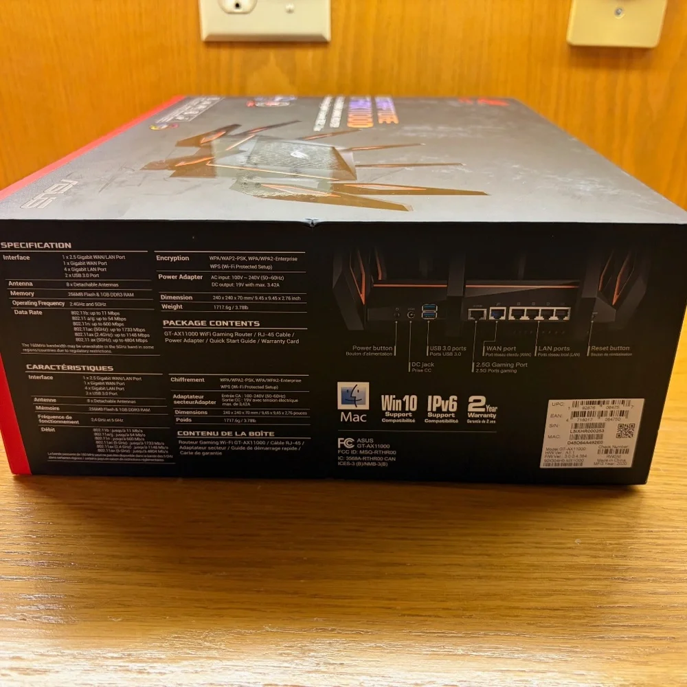 ASUS ROG Rapture GT-AX11000 Wi-Fi Router - Picture 2 of 3